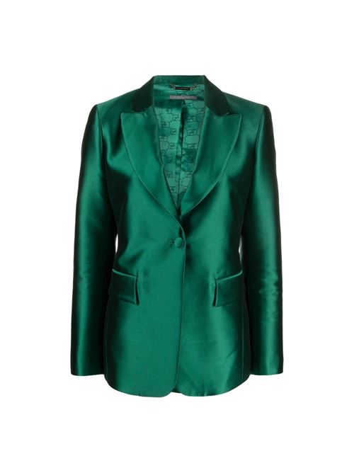 Giacca Donna verde con revers a punta ALBERTA FERRETTI | V050366250389